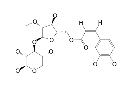 O-[2'-O-METHOXY-5'-O-(Z)-FERULOYL]-ALPHA-L-ARABINOFURANOSYL-(1->3)-BETA-D-XYLOPYRANOSE