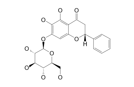 (2S)-5,6,7-TRIHYDROXYFLAVANONE-7-BETA-D-GLUCOPYRANOSIDE