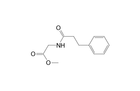 2-(hydrocinnamoylamino)acetic acid methyl ester