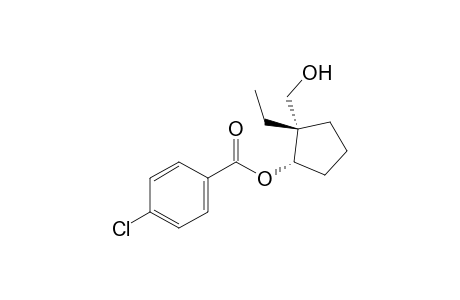 cis-1-Ethyl-1-hydroxymethylcyclopent-2-yl 4'-chlorobenzoate