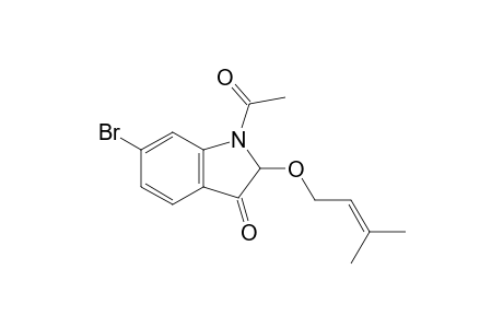 1-Acetyl-6-bromo-2-(3-methylbut-2-en-1-yloxy)indolin-3-one