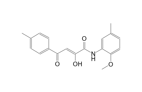 (2Z)-2-hydroxy-N-(2-methoxy-5-methylphenyl)-4-(4-methylphenyl)-4-oxo-2-butenamide