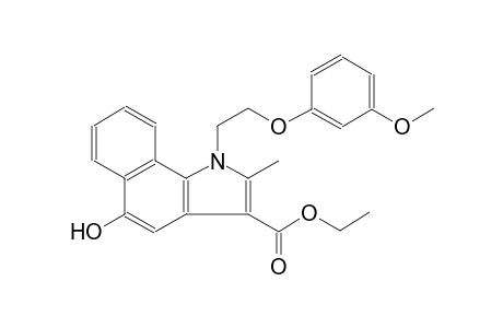 1H-benz[g]indole-3-carboxylic acid, 5-hydroxy-1-[2-(3-methoxyphenoxy)ethyl]-2-methyl-, ethyl ester