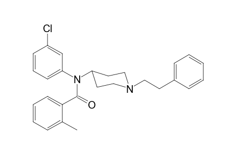 N-3-Chlorophenyl-2-methyl-N-[1-(2-phenylethyl)piperidin-4-yl]benzamide