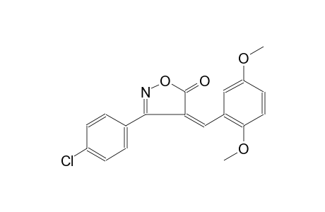 5(4H)-isoxazolone, 3-(4-chlorophenyl)-4-[(2,5-dimethoxyphenyl)methylene]-, (4Z)-