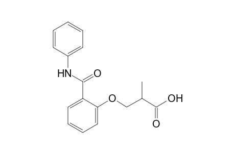 2-Methyl-3-(2-phenylcarbamoyl-phenoxy)-propionic acid