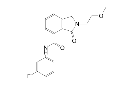 N-(3-fluorophenyl)-2-(2-methoxyethyl)-3-oxo-4-isoindolinecarboxamide