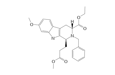 (1S,3R)-2-(benzyl)-1-(3-keto-3-methoxy-propyl)-7-methoxy-1,3,4,9-tetrahydro-$b-carboline-3-carboxylic acid ethyl ester