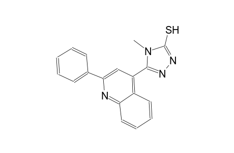 4-methyl-5-(2-phenyl-4-quinolinyl)-4H-1,2,4-triazole-3-thiol