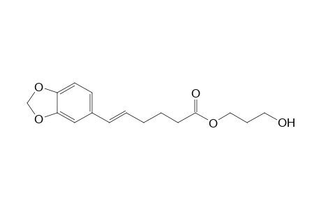 6-(3',4'-Methylenedioxyphenyl)-E-5-hexenoic acid propylene glycol ester