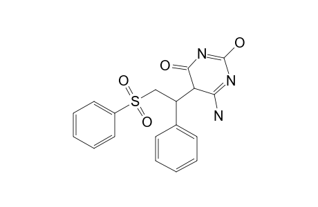6-AMINO-5-(2'-PHENYLSULFONYL-1'-PHENYLETHYL)-2-HYDROXYPYRIMIDINE-4-ONE