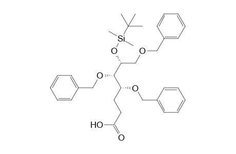 D-arabino-Heptonic acid, 2,3-dideoxy-6-O-[(1,1-dimethylethyl)dimethylsilyl]-4,5,7-tris-O-(phen ylmethyl)-