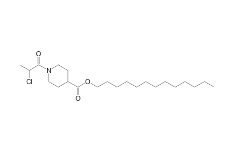 Isonipecotic acid, N-(2-chloropropionyl)-, tridecyl ester