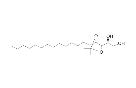 (1S)-1-[(4S,5S)-2,2-dimethyl-5-myristyl-1,3-dioxolan-4-yl]ethane-1,2-diol