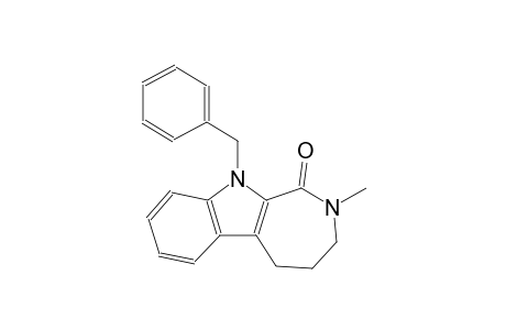 azepino[3,4-b]indol-1(2H)-one, 3,4,5,10-tetrahydro-2-methyl-10-(phenylmethyl)-
