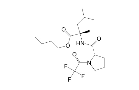 N-TFA-L-prolyl-alpha-methylleucine butyl ester