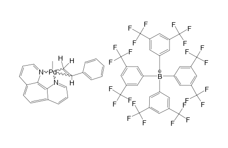 (1,10-PHENANTHROLINE)PD(CH3)(2-ETA-CH2=C(H)C6H5)+((CF3)2C6H3)4B-;MINOR-ISOMER