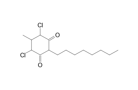 1,3-Cyclohexanedione, 4,6-dichloro-5-methyl-2-octyl-