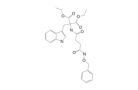 Diethyl 2-({4-[(benzyloxy)amino]-4-oxobutanoyl}amino)-2(1H-indol-3-ylmethyl)malonate