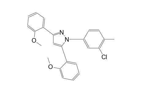 1-(3-chloro-4-methylphenyl)-3,5-bis(2-methoxyphenyl)-1H-pyrazole