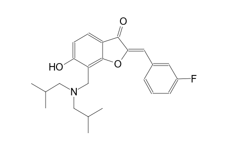 3(2H)-benzofuranone, 7-[[bis(2-methylpropyl)amino]methyl]-2-[(3-fluorophenyl)methylene]-6-hydroxy-, (2Z)-