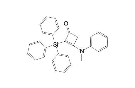 2-Cyclobuten-1-one, 3-(methylphenylamino)-2-(triphenylsilyl)-
