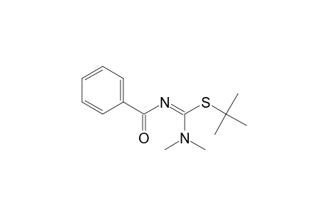 N-[(dimethylamino)(t-butylthio)methylene]-benzamide