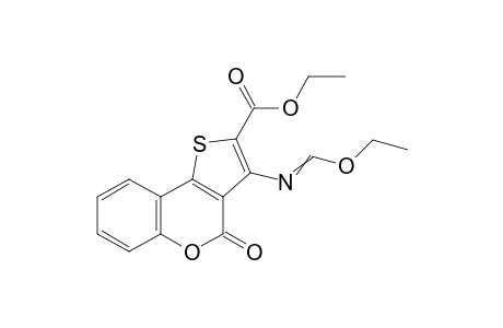 Ethyl 3-((ethoxymethylene)amino)-4-oxo-4H-thieno[3,2-c]chromene-2-carboxylate