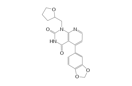 pyrido[2,3-d]pyrimidine-2,4(1H,3H)-dione, 5-(1,3-benzodioxol-5-yl)-1-[(tetrahydro-2-furanyl)methyl]-