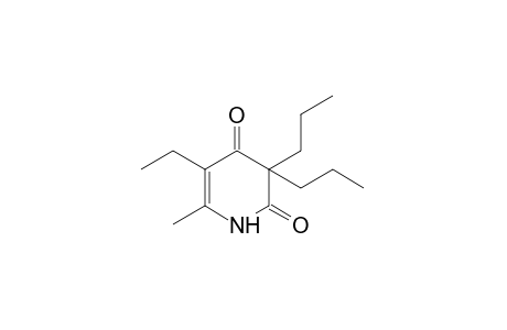 3,3-dipropyl-5-ethyl-6-methyl-2,4(1H,3H)-pyridinedione