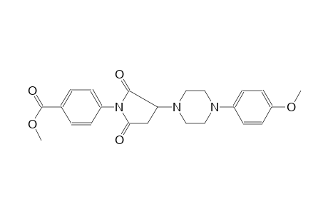 methyl 4-{3-[4-(4-methoxyphenyl)-1-piperazinyl]-2,5-dioxo-1-pyrrolidinyl}benzoate