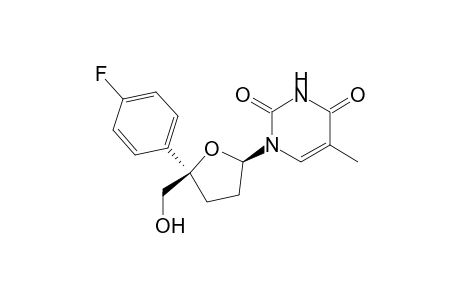 (2R,5R)-1-(5-(4-Fluorophenyl)-5-hydroxymethyltetrahydrofuran-2-yl)-5-methyl-1H-pyrimidine-2,4-dione