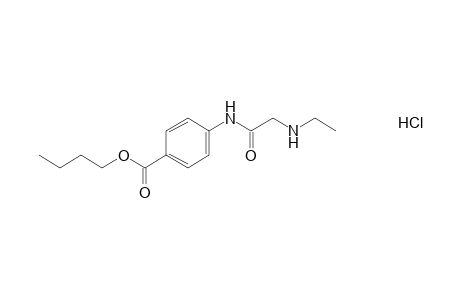 p-(ethylaminoacetamido)benzoic acid, butyl ester, hydrochloride