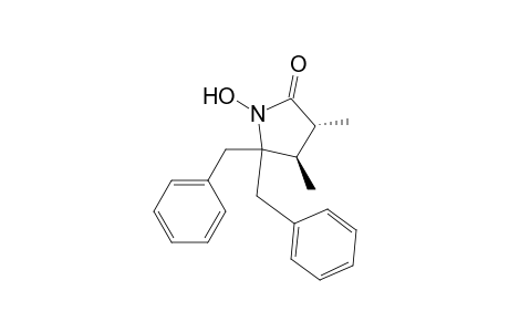 2-Pyrrolidinone, 1-hydroxy-3,4-dimethyl-5,5-bis(phenylmethyl)-, trans-(.+-.)-
