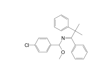 4-Chloro-.alpha.-methoxy-N-(2-methyl-1,2-diphenylpropylidene)benzylamine