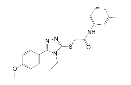 2-{[4-ethyl-5-(4-methoxyphenyl)-4H-1,2,4-triazol-3-yl]sulfanyl}-N-(3-methylphenyl)acetamide