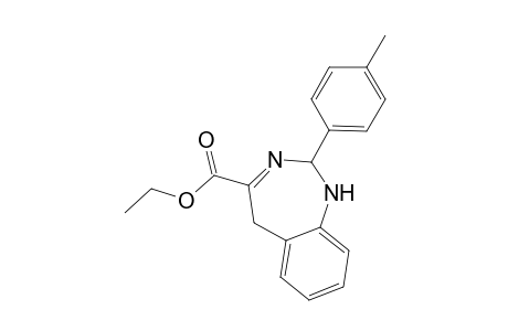 Ethyl 2-(4-methylphenyl)-1,2-dihydro-1,3-benzodiazepine-4-carboxylate
