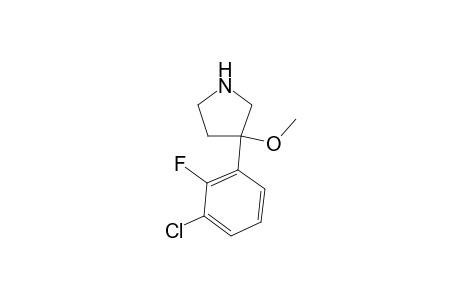 (-)-3-(3-chloro-2-fluorophenyl)-3-methoxypyrrolidine