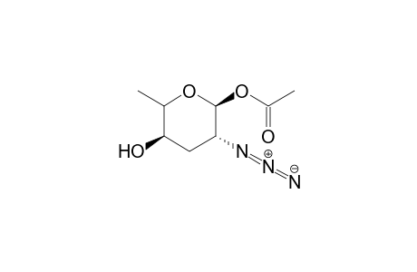 1-O-Acetyl-2-azido-2,3,6-trideoxy-.beta.-DL-xylo-hexopyranose