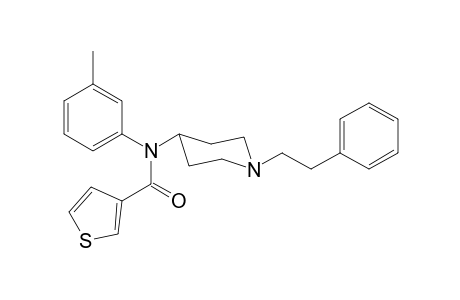 N-3-Methylphenyl-N-[1-(2-phenylethyl)piperidin-4-yl]thiophene-3-carboxamide