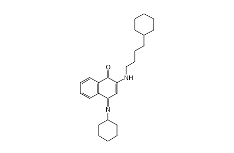 2-[(4-CYCLOHEXYLBUTYL)AMINO]-4-(CYCLOHEXYLIMINO)-1(4H)-NAPHTHALENONE