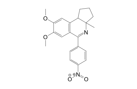 7,8-dimethoxy-3a-methyl-5-(4-nitrophenyl)-2,3,3a,9b-tetrahydro-1H-cyclopenta[c]isoquinoline