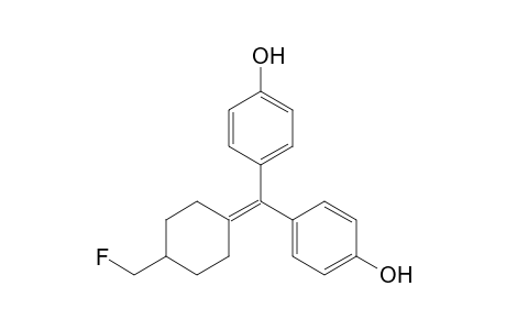 4-[Fluoromethyl]-[bis(p-hydroxyphenyl)methylene]cyclohexane