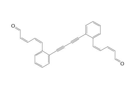 2,4-Pentadienal, 5,5'-(1,3-butadiyne-1,4-diyldi-2,1-phenylene)bis-, (all-E)-