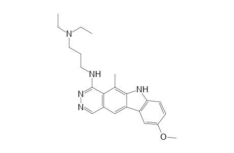 Diethyl-[3-[(9-methoxy-5-methyl-6H-pyridazino[4,5-b]carbazol-4-yl)amino]propyl]amine