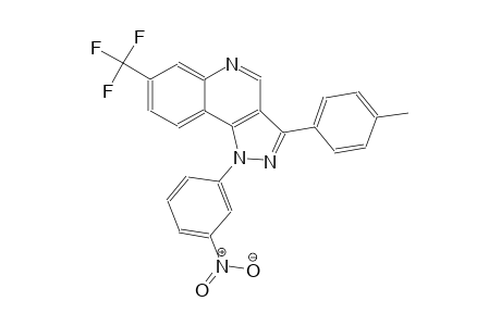 3-(4-methylphenyl)-1-(3-nitrophenyl)-7-(trifluoromethyl)-1H-pyrazolo[4,3-c]quinoline