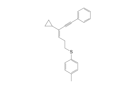 (Z)-(4-Cyclopropyl-6-phenylhex-3-en-5-yn-1-yl) (p-tolyl) sulfide