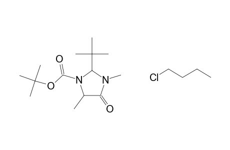 2-tert-BUTYL-5-(4-CHLOROBUTYL)-3,5-DIMETHYL-4-OXOIMIDAZOLIDINE-1-CARBOXYLIC ACID, tert-BUTYL ESTER