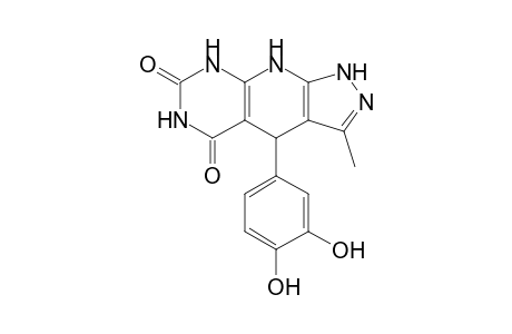 4-[3,4-Dihydroxyphenyl]-3-methyl-4,9-dihydro-1H-pyrazolo[4',3':5,6]pyrido[2,3-d]pyrimidine-5,7(6H,8H)-dione