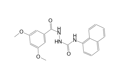 2-(3,5-dimethoxybenzoyl)-N-(1-naphthyl)hydrazinecarboxamide